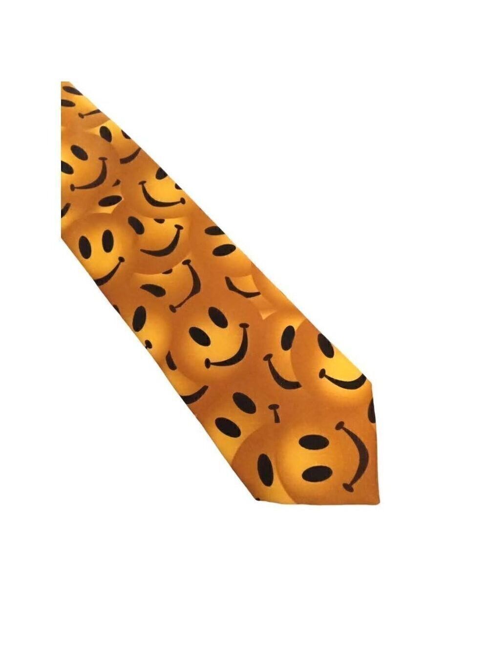 Ralph Marlin Traditional Width Just Smiley Polyester Tie